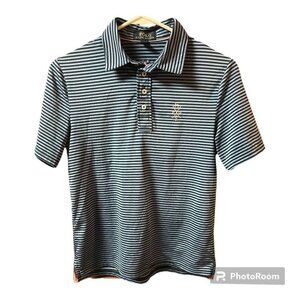 POLO Ralph Lauren Big Boys Performance Stretch Mesh Polo Shirt Multi Sz M EUC